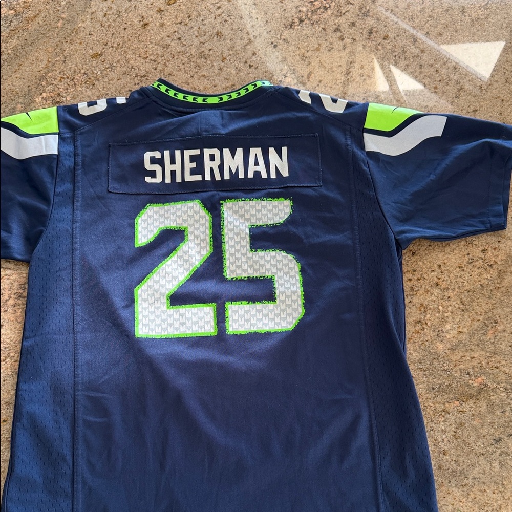 Seahawks Sherman Jersey #25 Sports Jersey